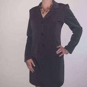 Byer TOO! California Black & White Pinstripe Suit